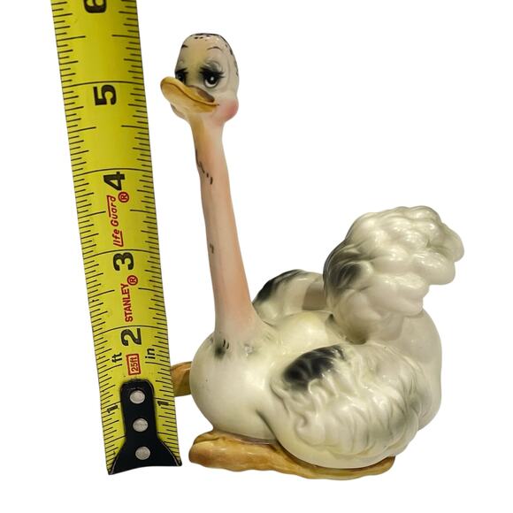 Vintage Josef Originals Mother Ostrich Figurine Japan Hand Painted Ceramic Bird - Picture 6 of 16